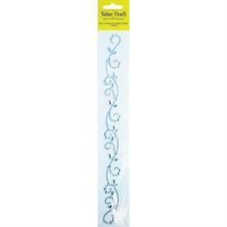 AussieSuperStore Art & Craft Essentials Rhinestones Flourish Silver Rhinestones Stickers Flourish Silver | Craft Party Embellishment Decor 9331468046400 VCR110